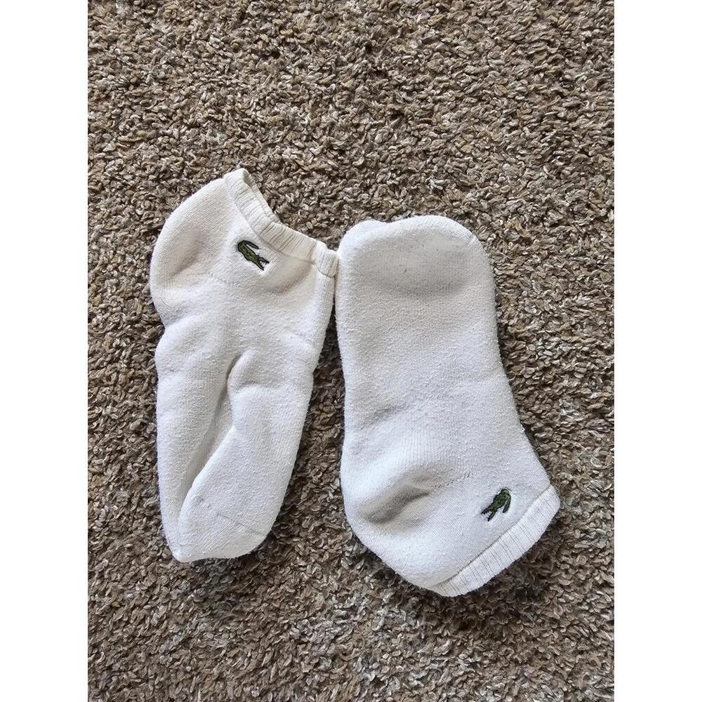 Lacoste Sport White Ankle Logo Socks Unisex SIZE UNKNOWN